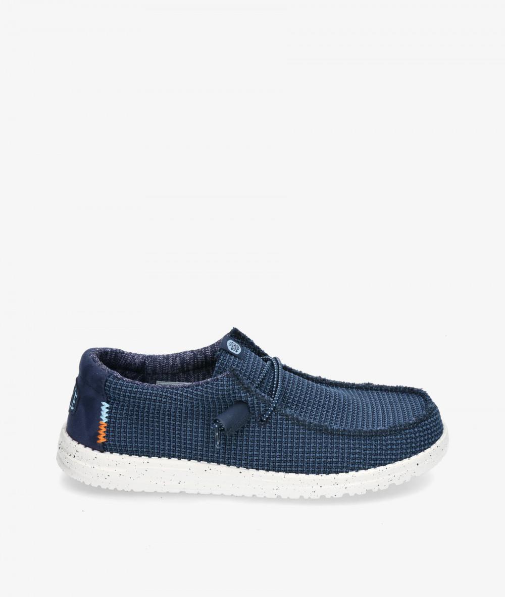 Dude Canvas shoes WALLY SPORT MESH in navy blue