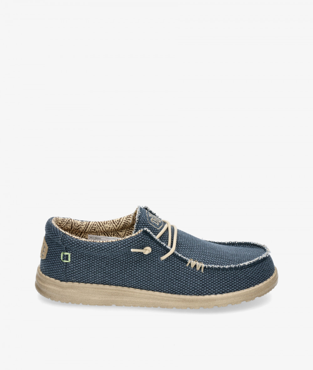 Dude Canvas shoes WALLY BRAIDED in navy blue