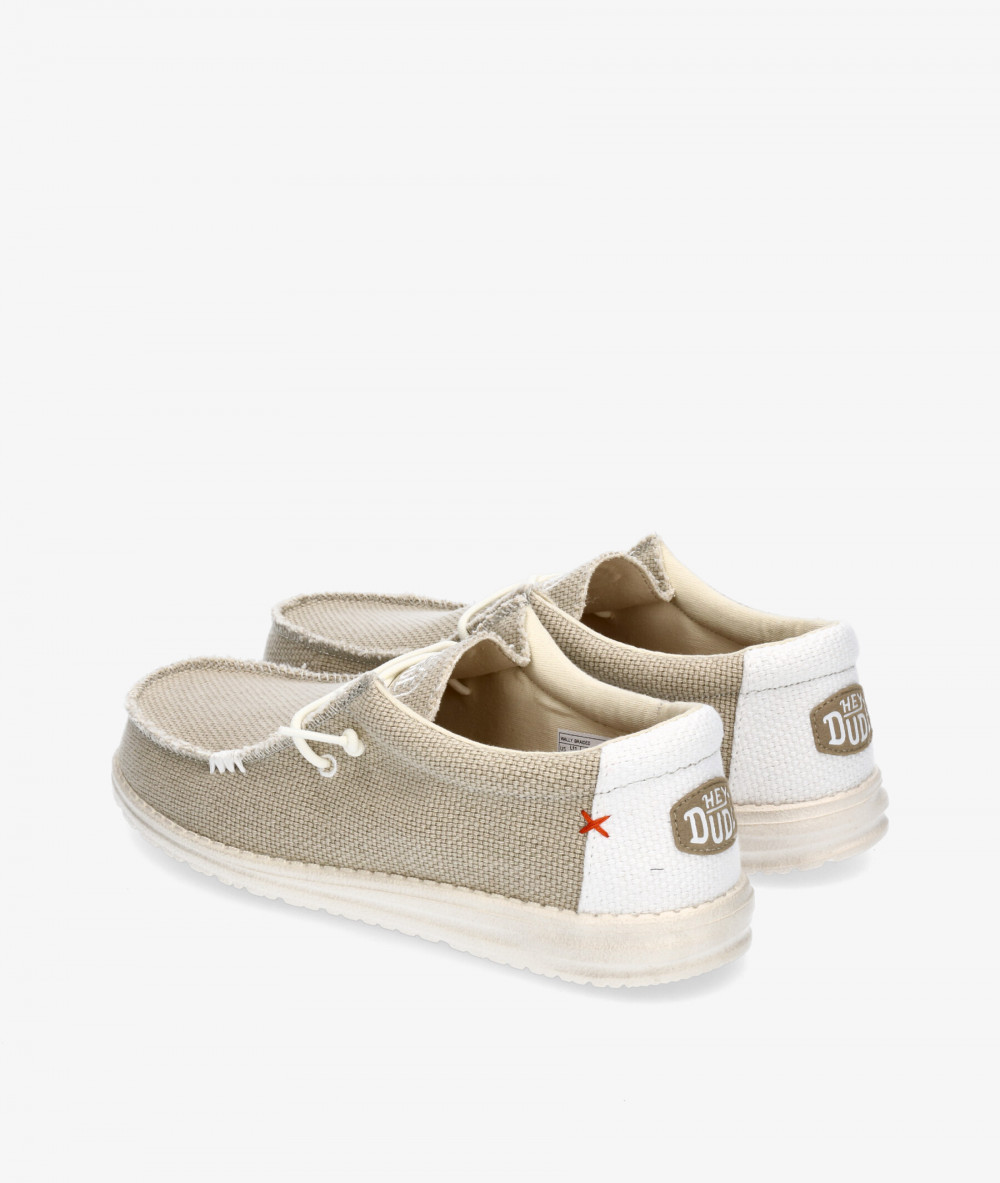 Dude Canvas shoes WALLY BRAIDED in beige