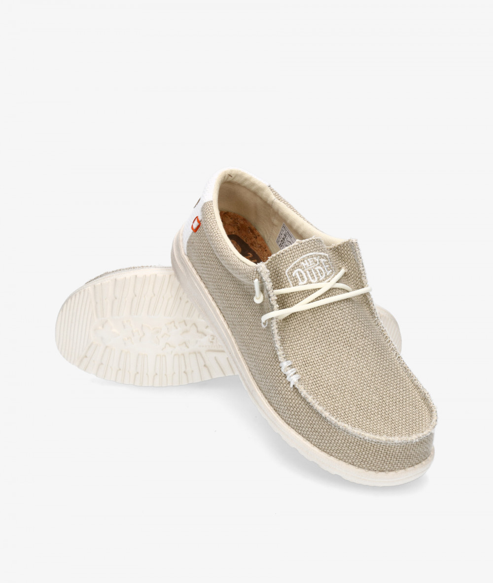 Dude Canvas shoes WALLY BRAIDED in beige
