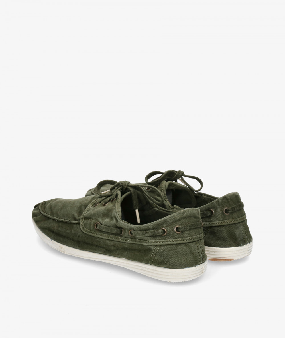 Natural World Canvas shoes 303E OLD EBRUS in kaki