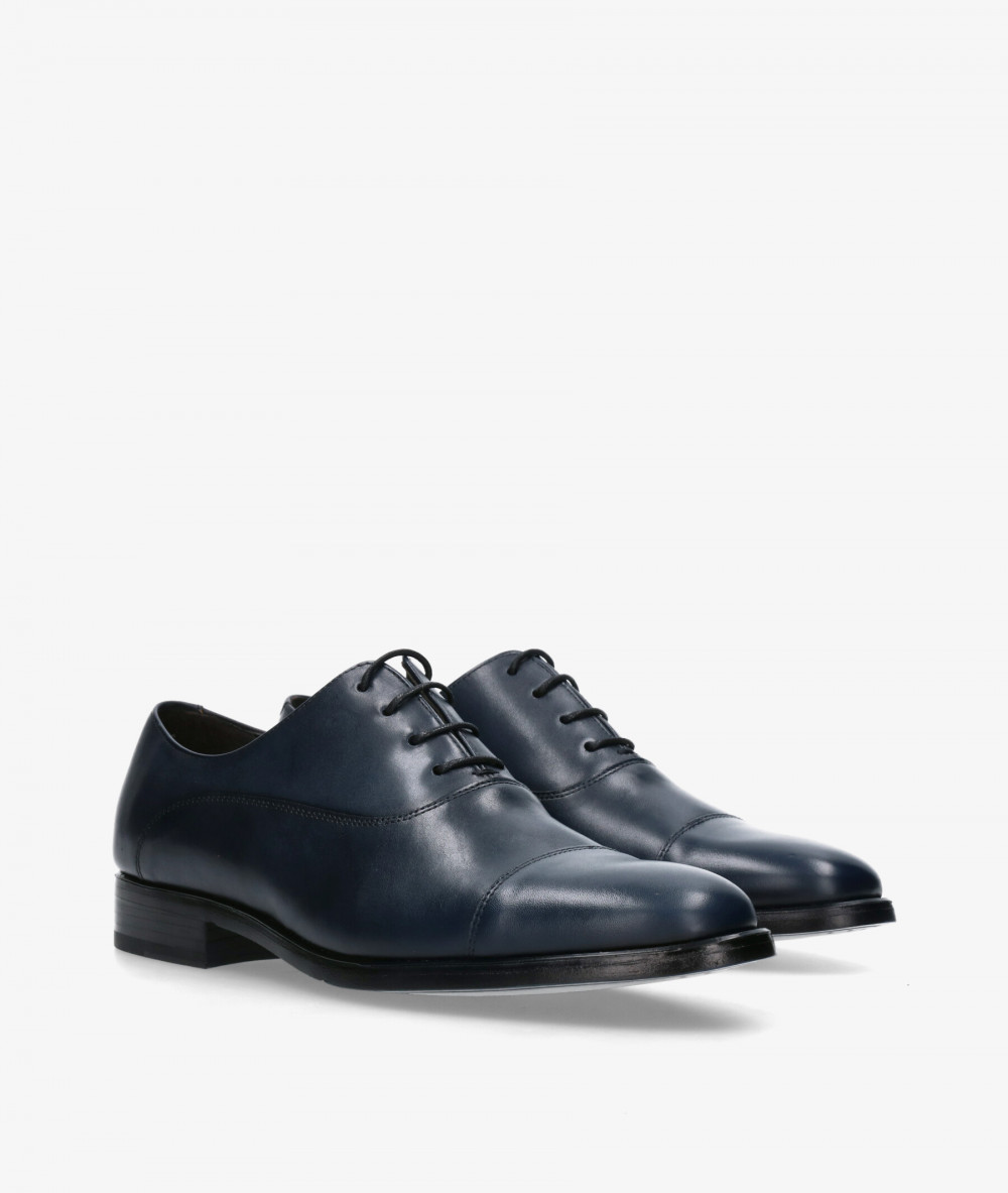 HOBBS- DON Dress rubber sole shoes 10731 in navy blue
