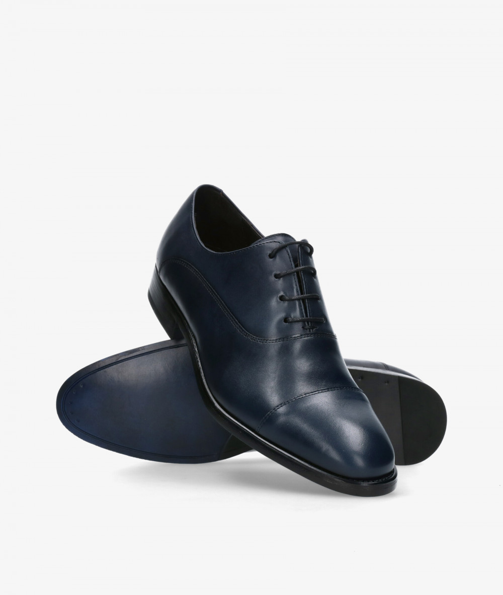 HOBBS- DON Dress rubber sole shoes 10731 in navy blue