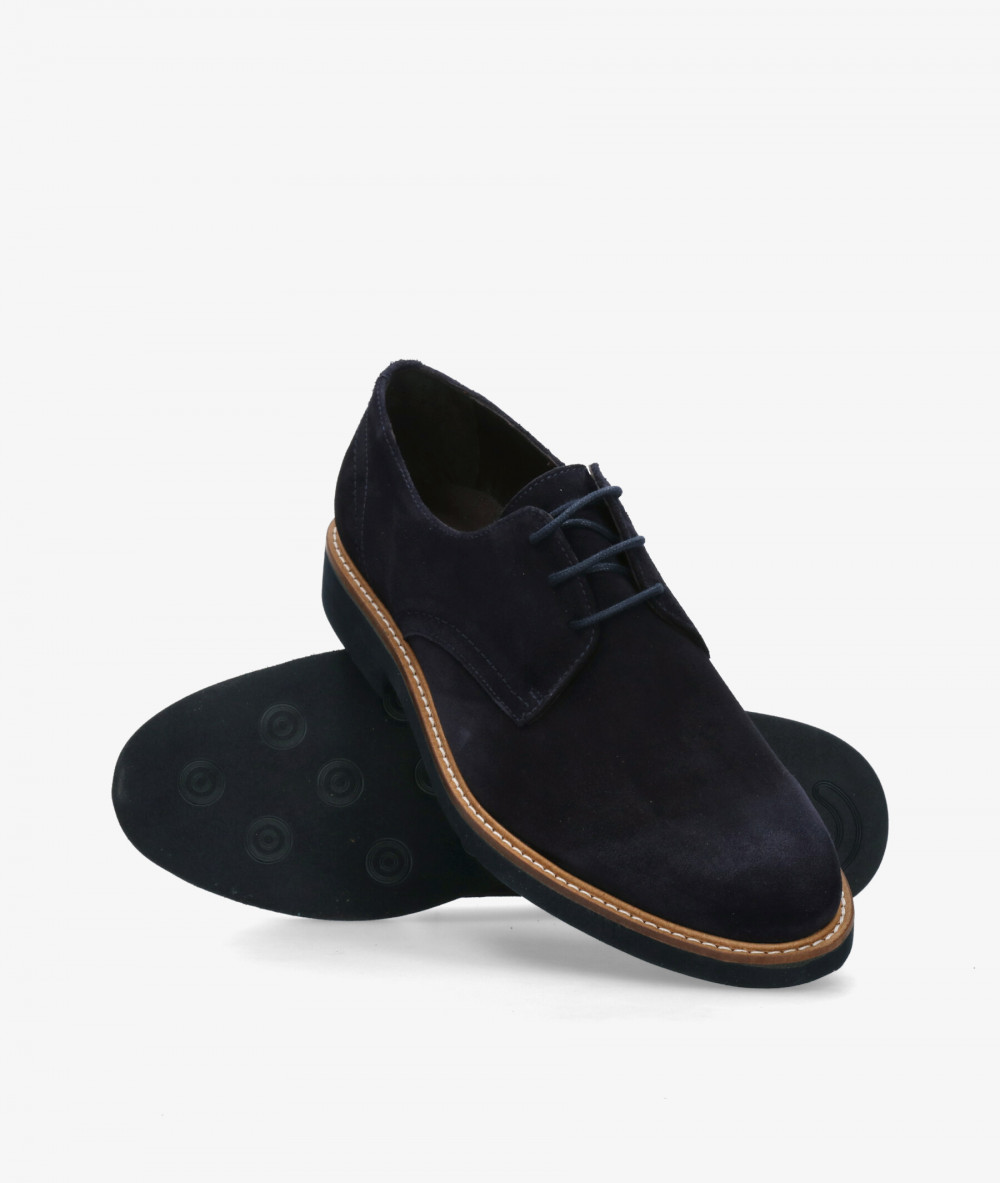 Zapatos de vestir Kénnebec 21990 en serraje azul