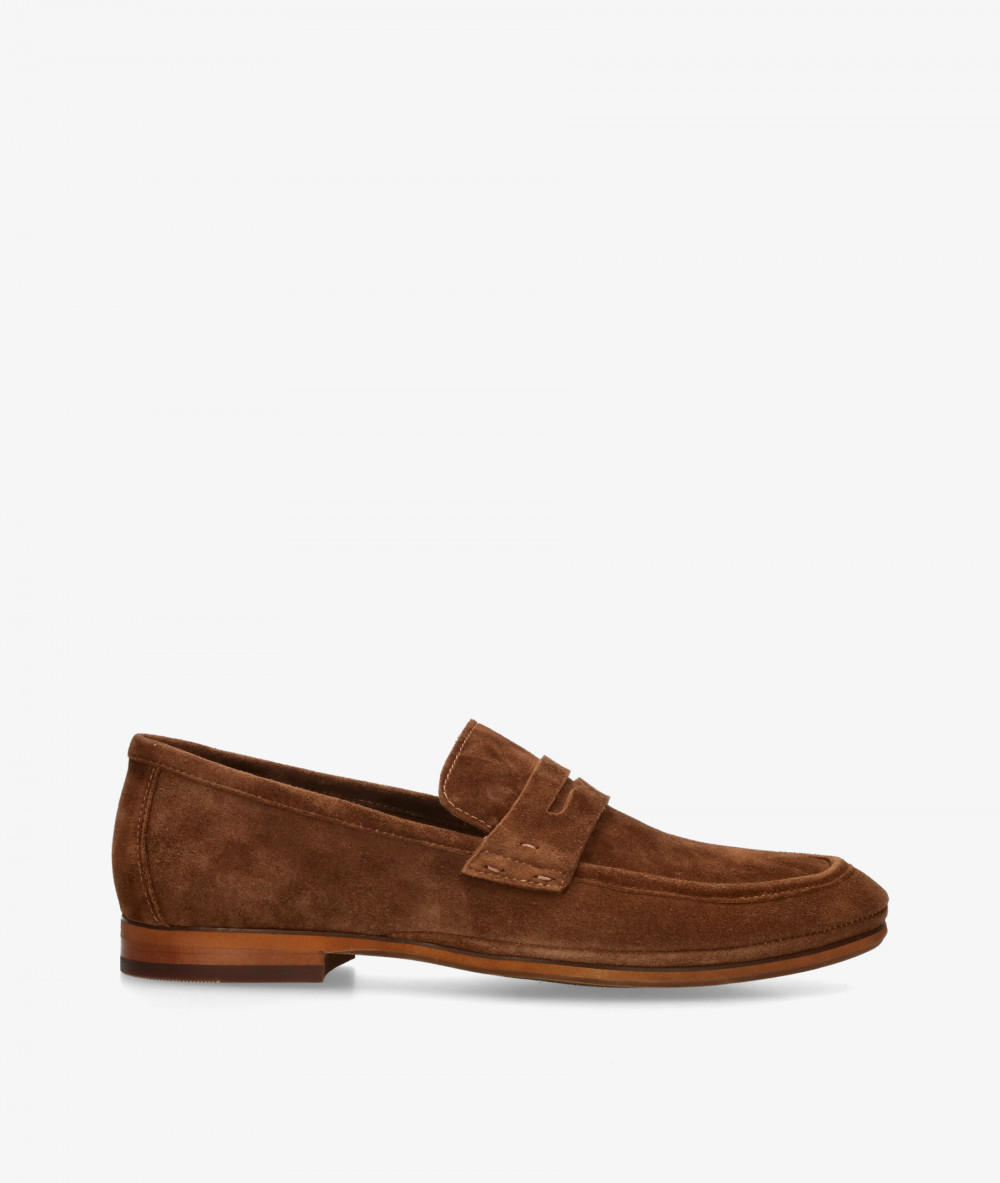 Hobb's Loafers A4960A0102  HOBBS-6 in leather split suede