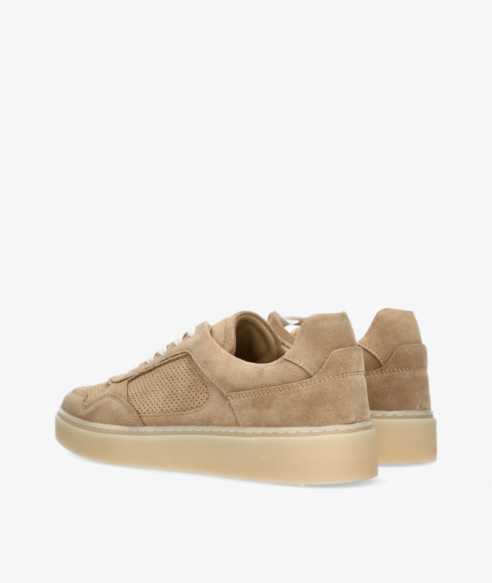 Hobb's Sneakers  A4706A0703  HOBBS-7 in taupe split suede