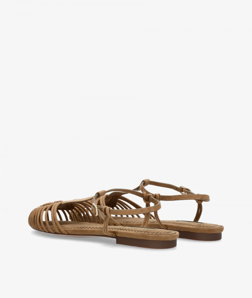 CORINA Dress low heel shoes M6396 in camel