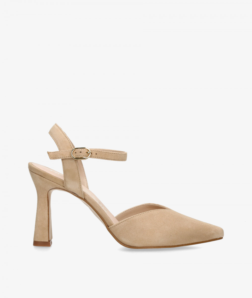 bloom&you Dress high heel shoes TENESIS in camel suede