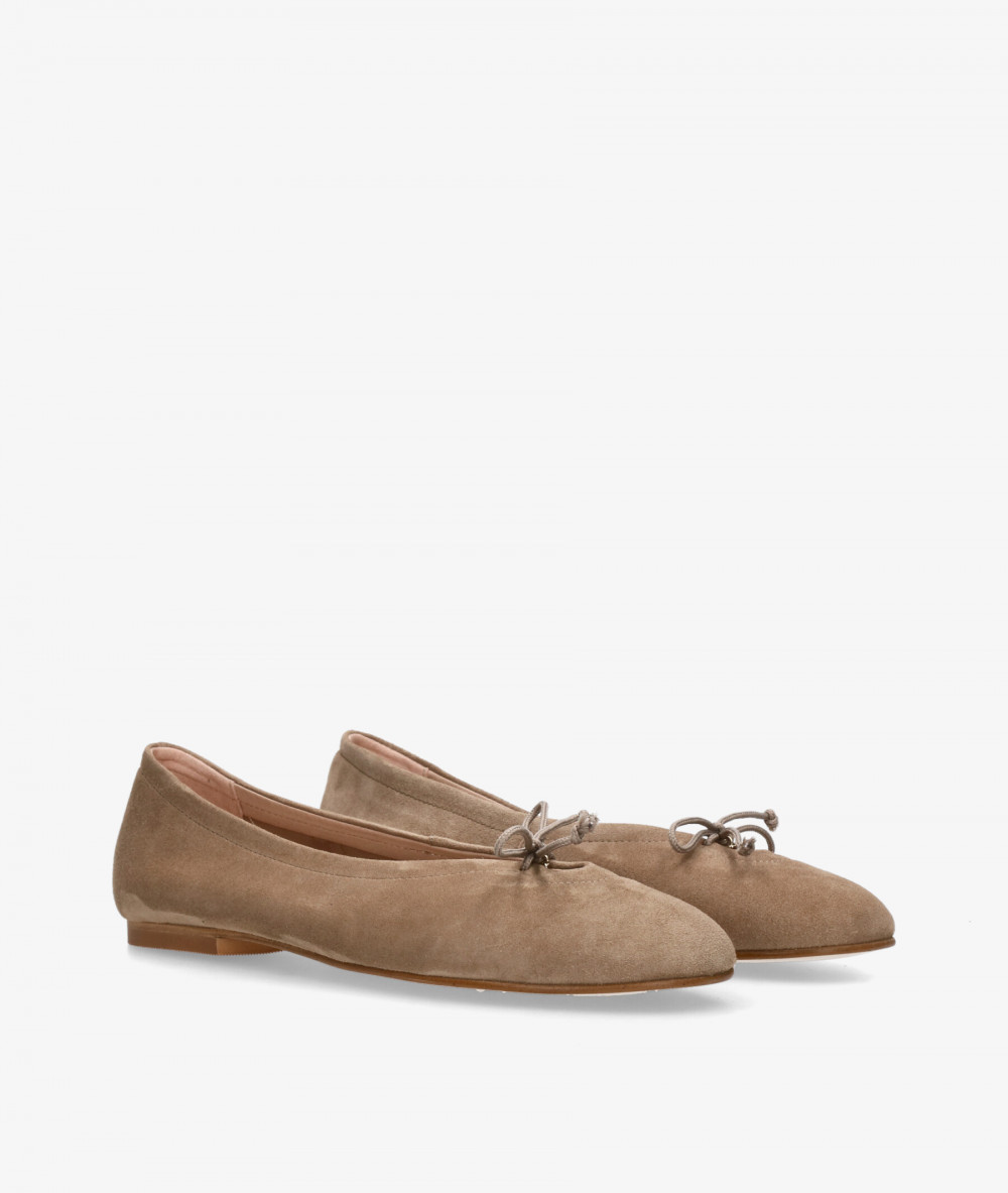 bloom&you Ballerinas AGATA in taupe suede