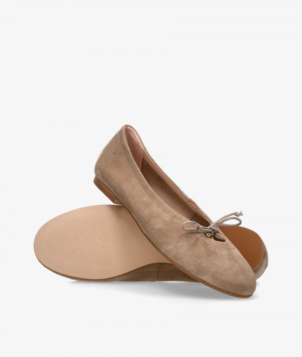 bloom&you Ballerinas AGATA in taupe suede