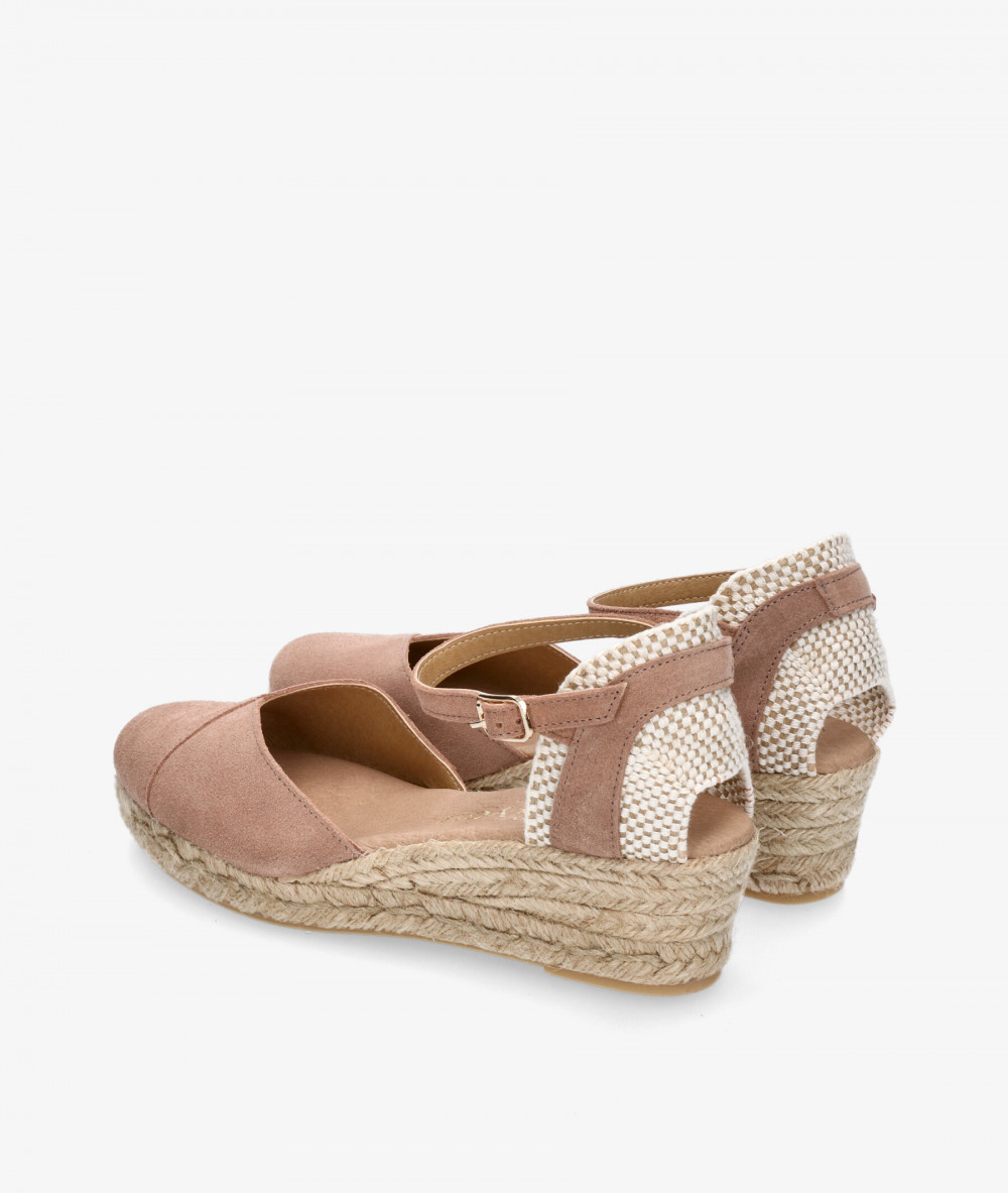 bloom&you Espadrilles  DALIA in nude split suede