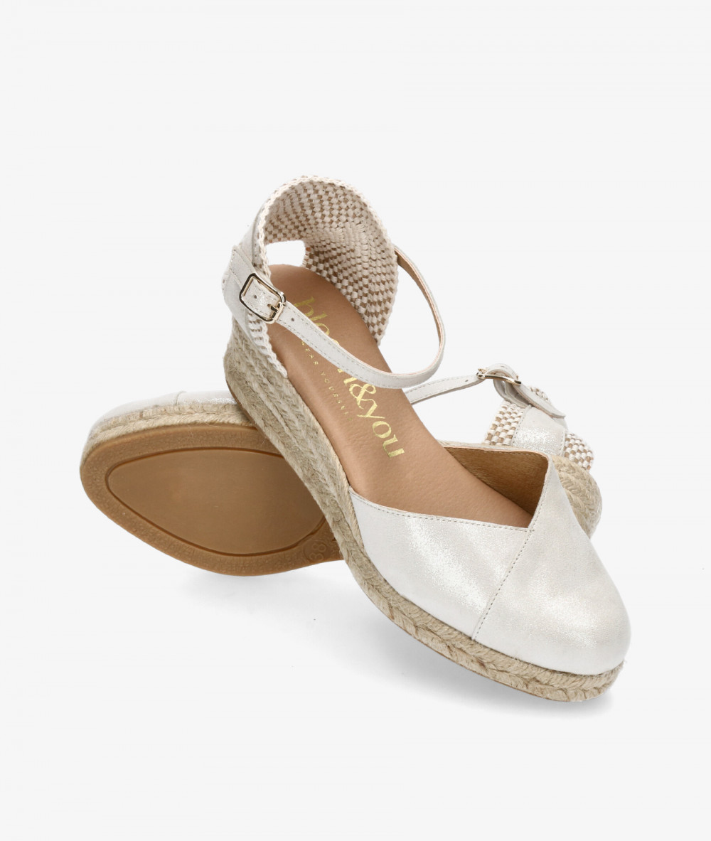 bloom&you Espadrilles  DALIA in nacre