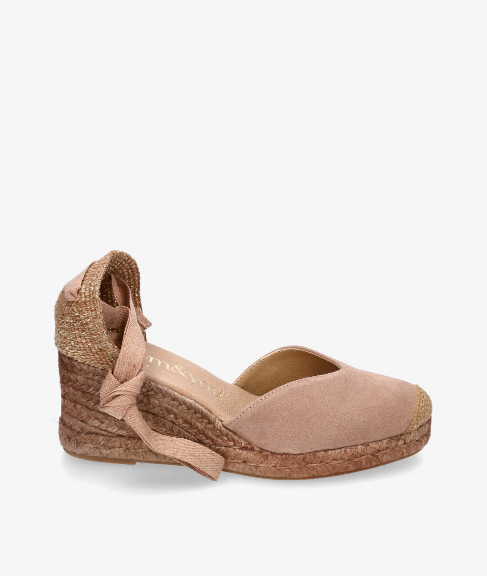 bloom&you Espadrilles  PETUNIA in nude split suede