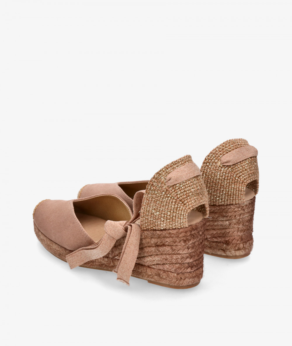 bloom&you Espadrilles  PETUNIA in nude split suede