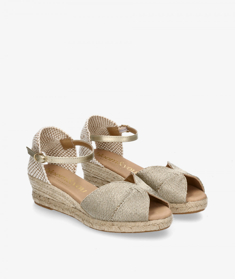 bloom&you Espadrilles  AMBRETTA BAJA in gold