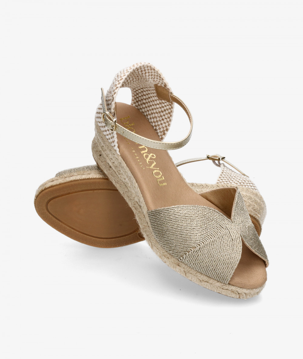 bloom&you Espadrilles  AMBRETTA BAJA in gold