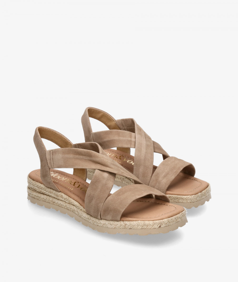 bloom&you Espadrilles  IGOR in taupe suede