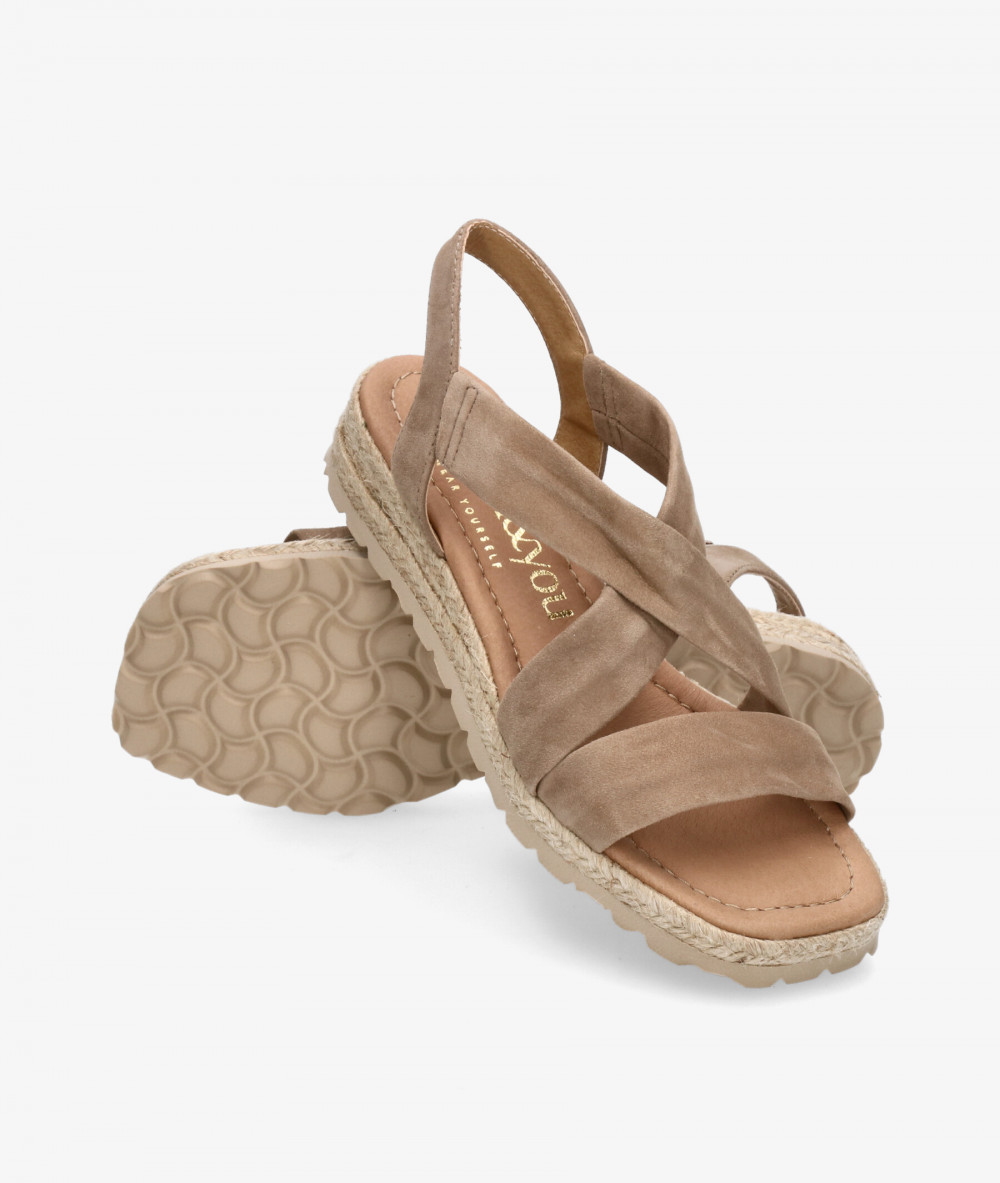 bloom&you Espadrilles  IGOR in taupe suede