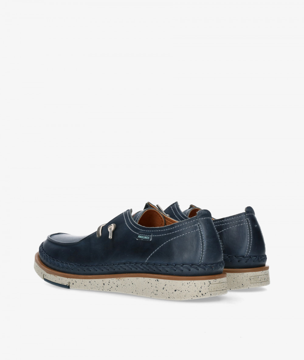 Pikolinos Sport rubber sole shoes M6L-4274 in navy blue