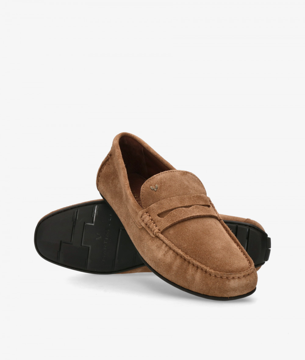 Mocasines MARTINELLI 1411-2496 en serraje taupe