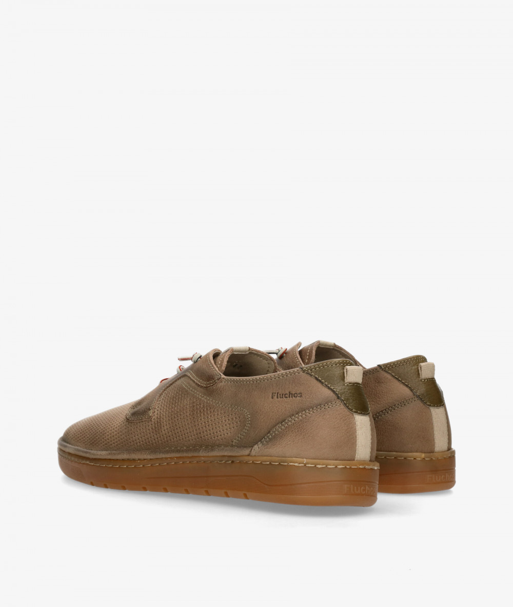 Fluchos Sport rubber sole shoes F1947 in taupe