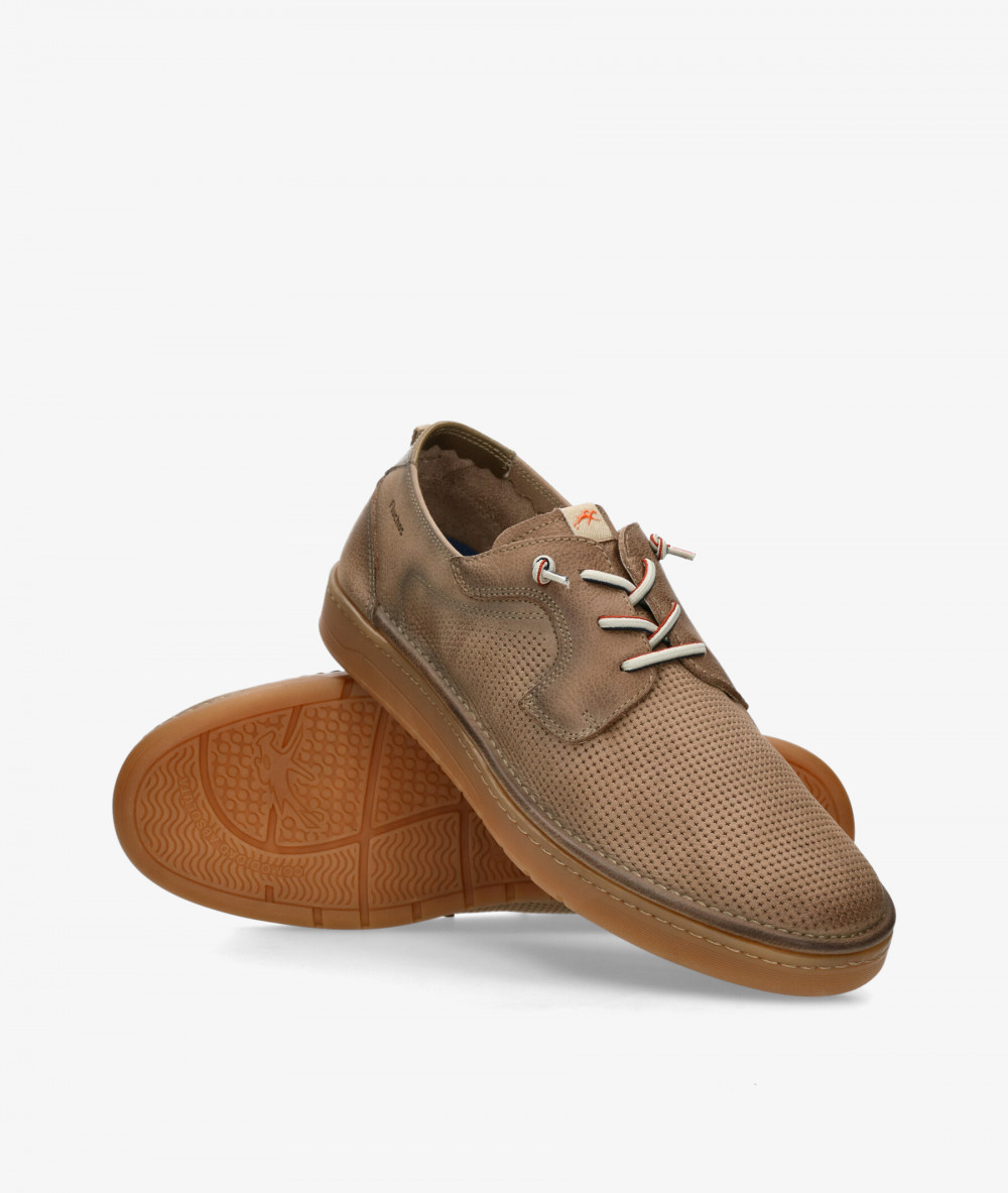 Fluchos Sport rubber sole shoes F1947 in taupe