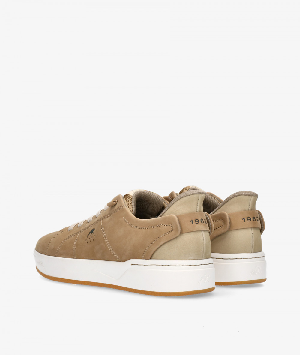 Fluchos Sport rubber sole shoes F2378 in camel nubuck