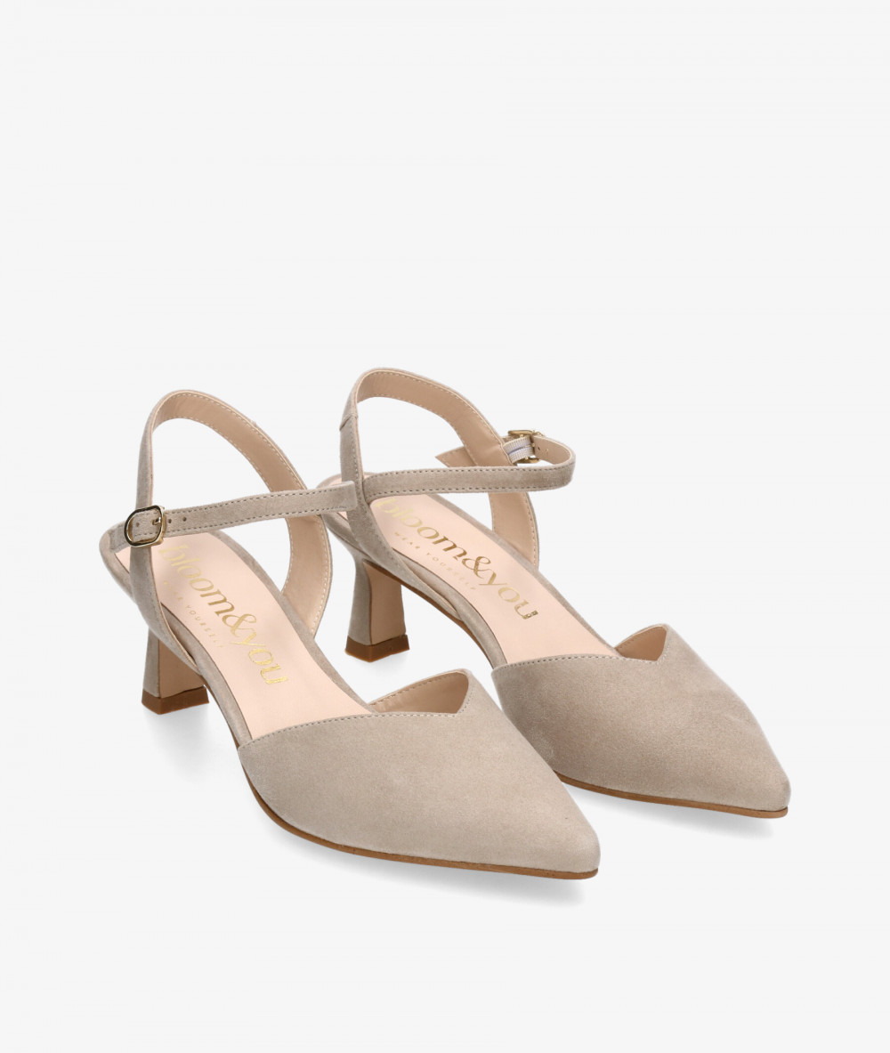 Zapatos de vestir bloom&you CASILDA en ante piedra