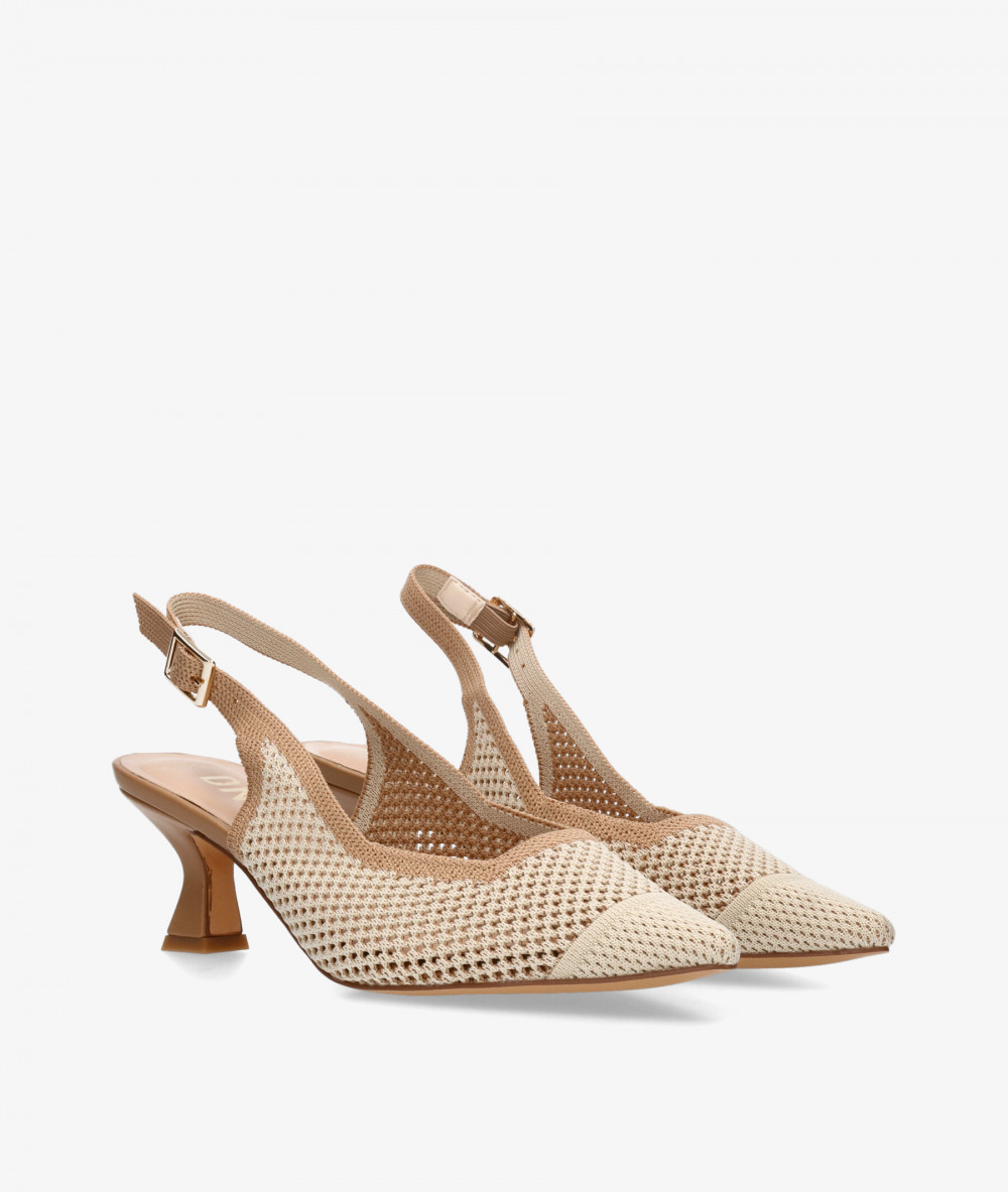 D'angela Dress medium heel shoes 30659 in off-white