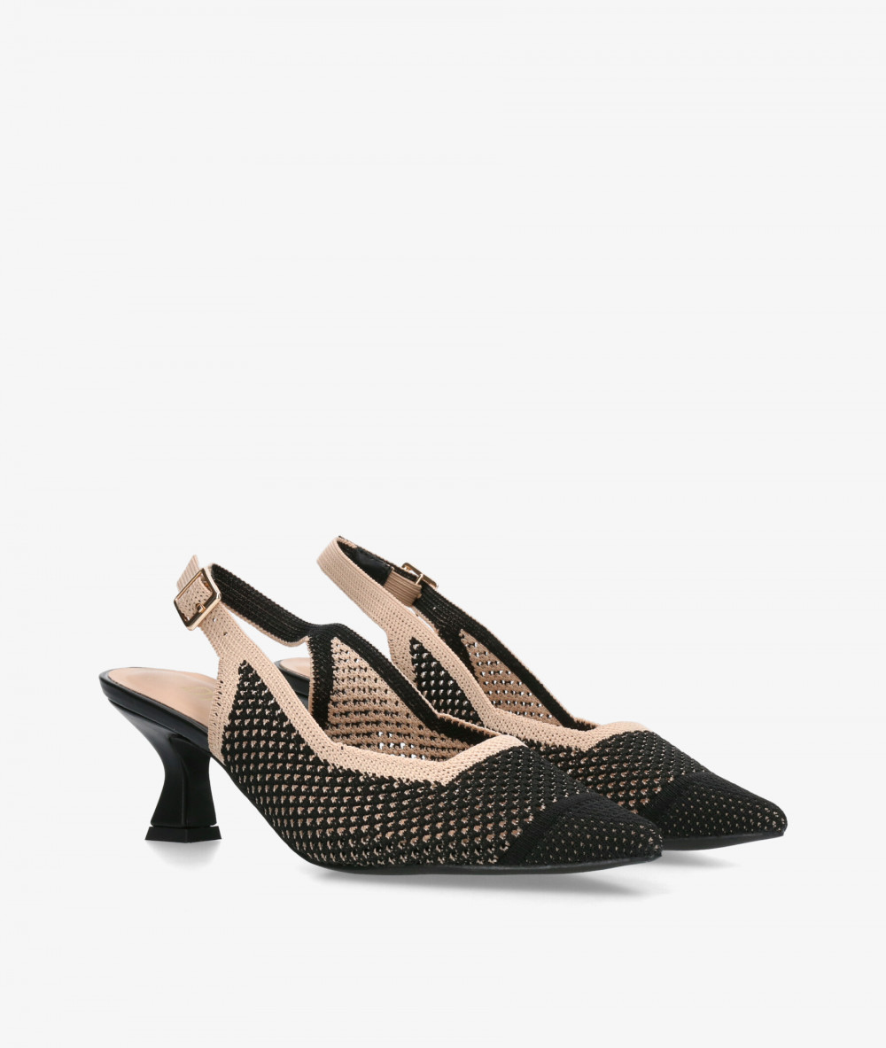 D'angela Dress medium heel shoes 30659 in black