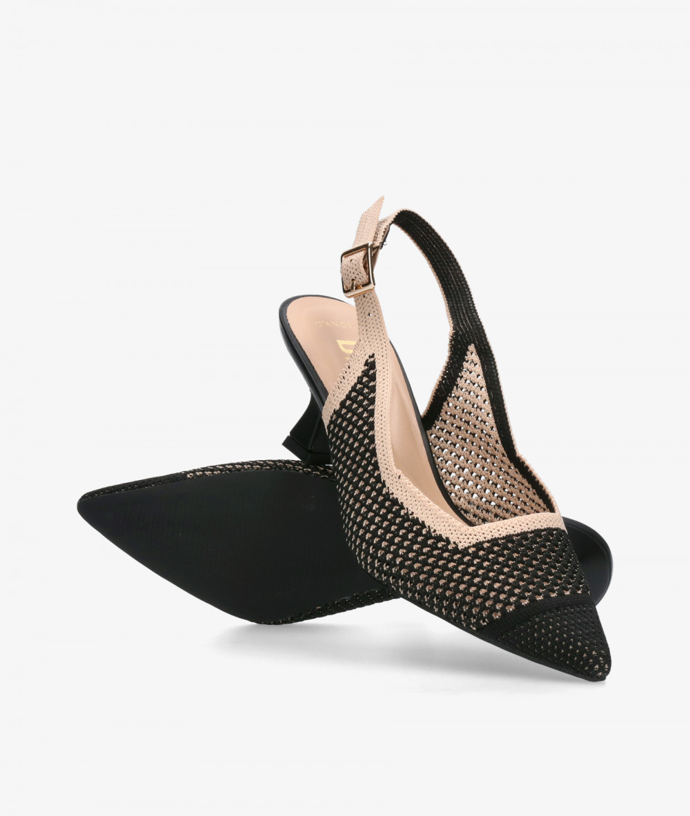D'angela Dress medium heel shoes 30659 in black