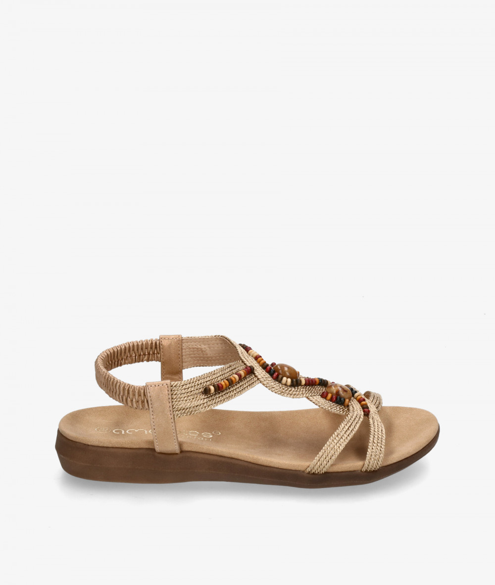 Sandalias Amarpies  28553 en platino