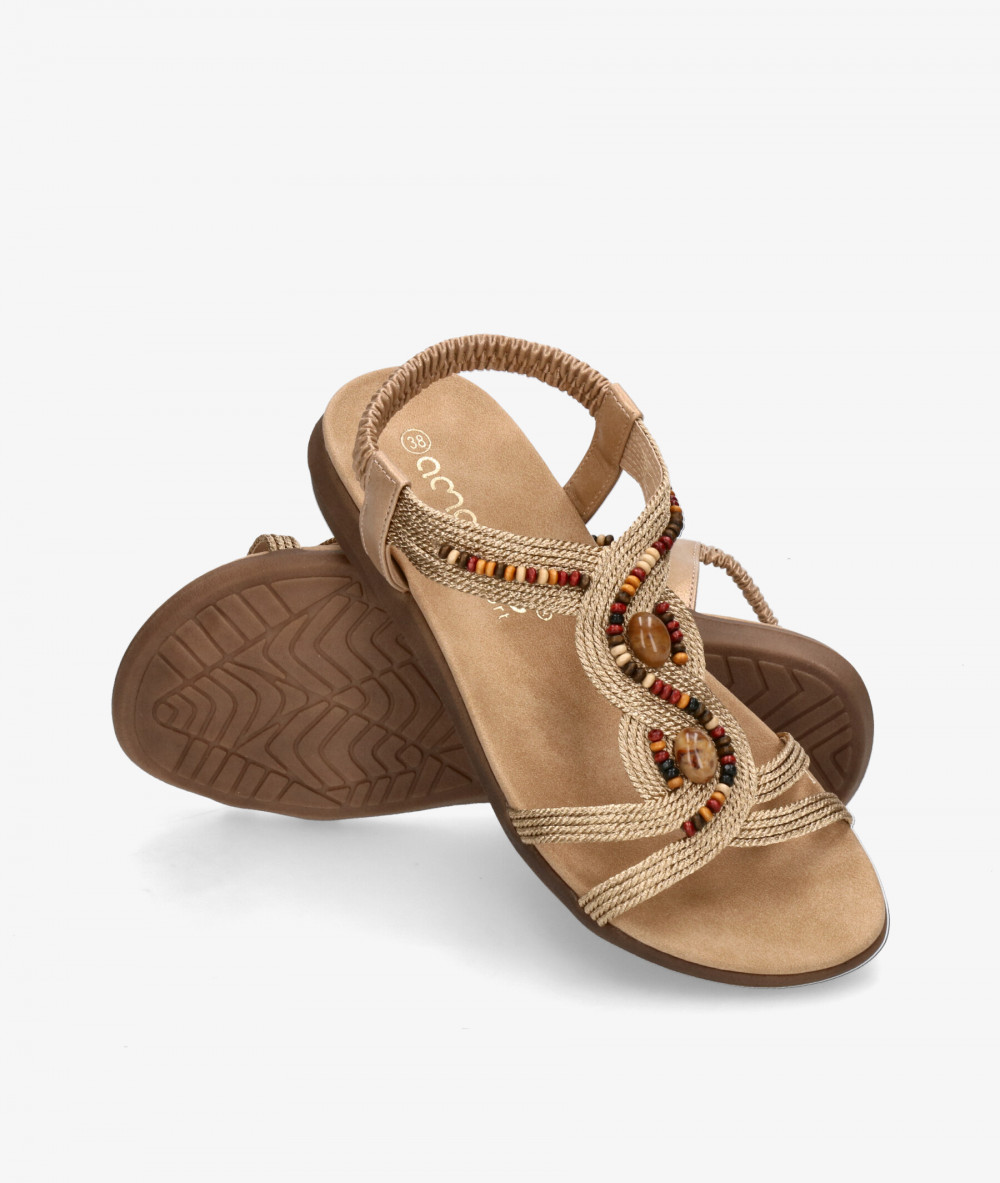 Sandalias Amarpies  28553 en platino