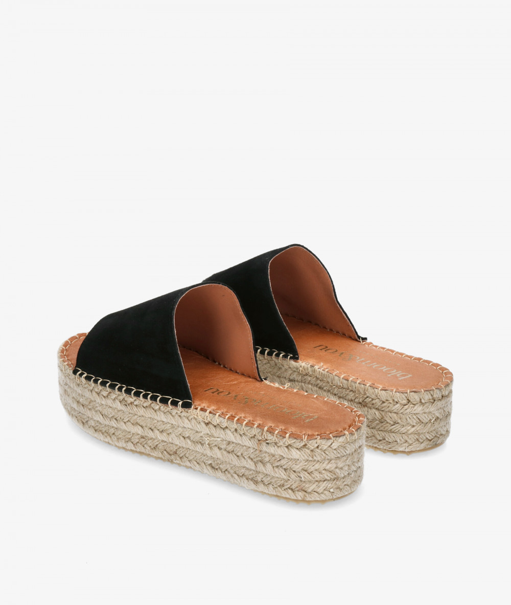 Alpargatas bloom&you  DANDELION en serraje negro