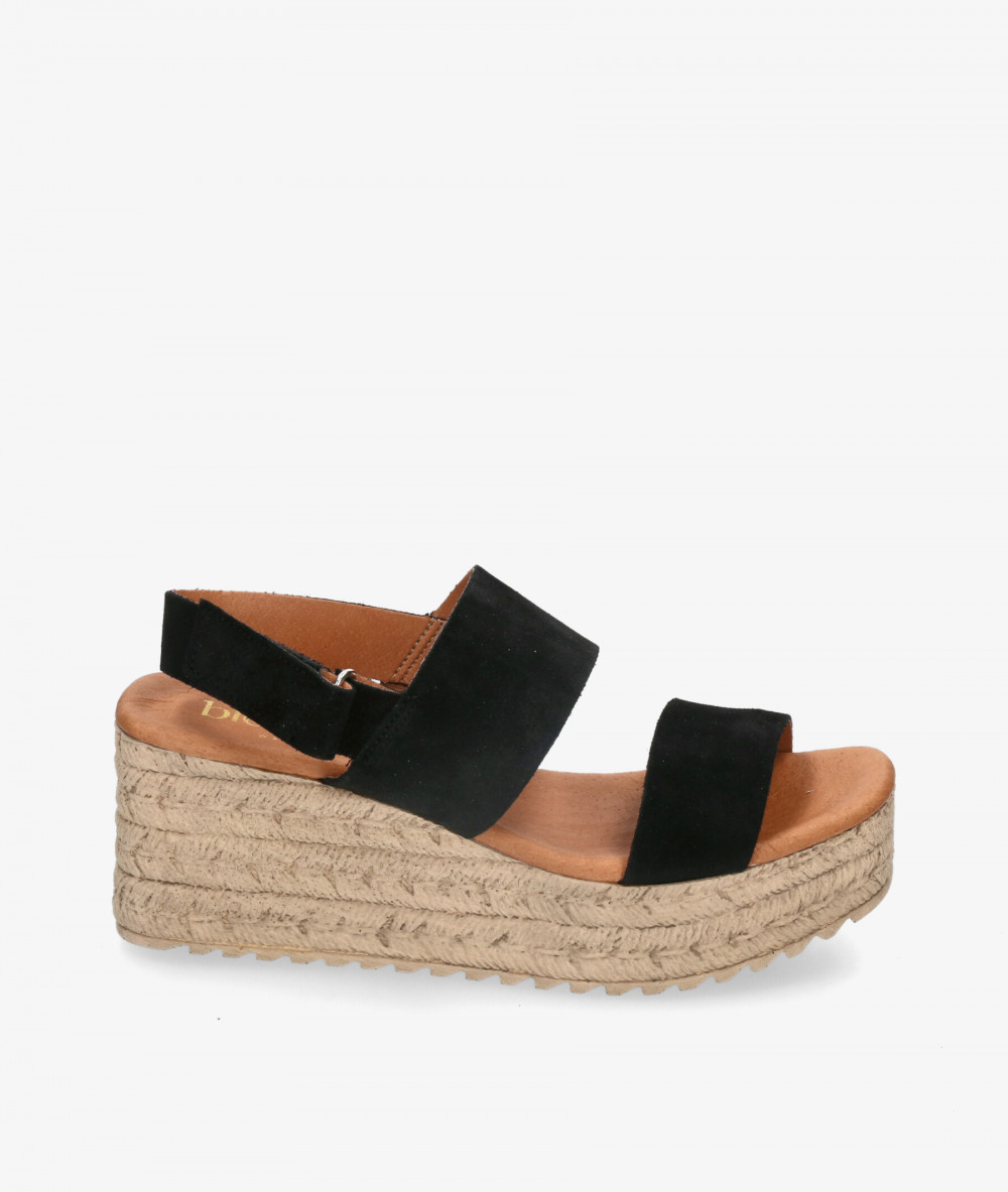 Sandalias bloom&you  KLIN en serraje negro