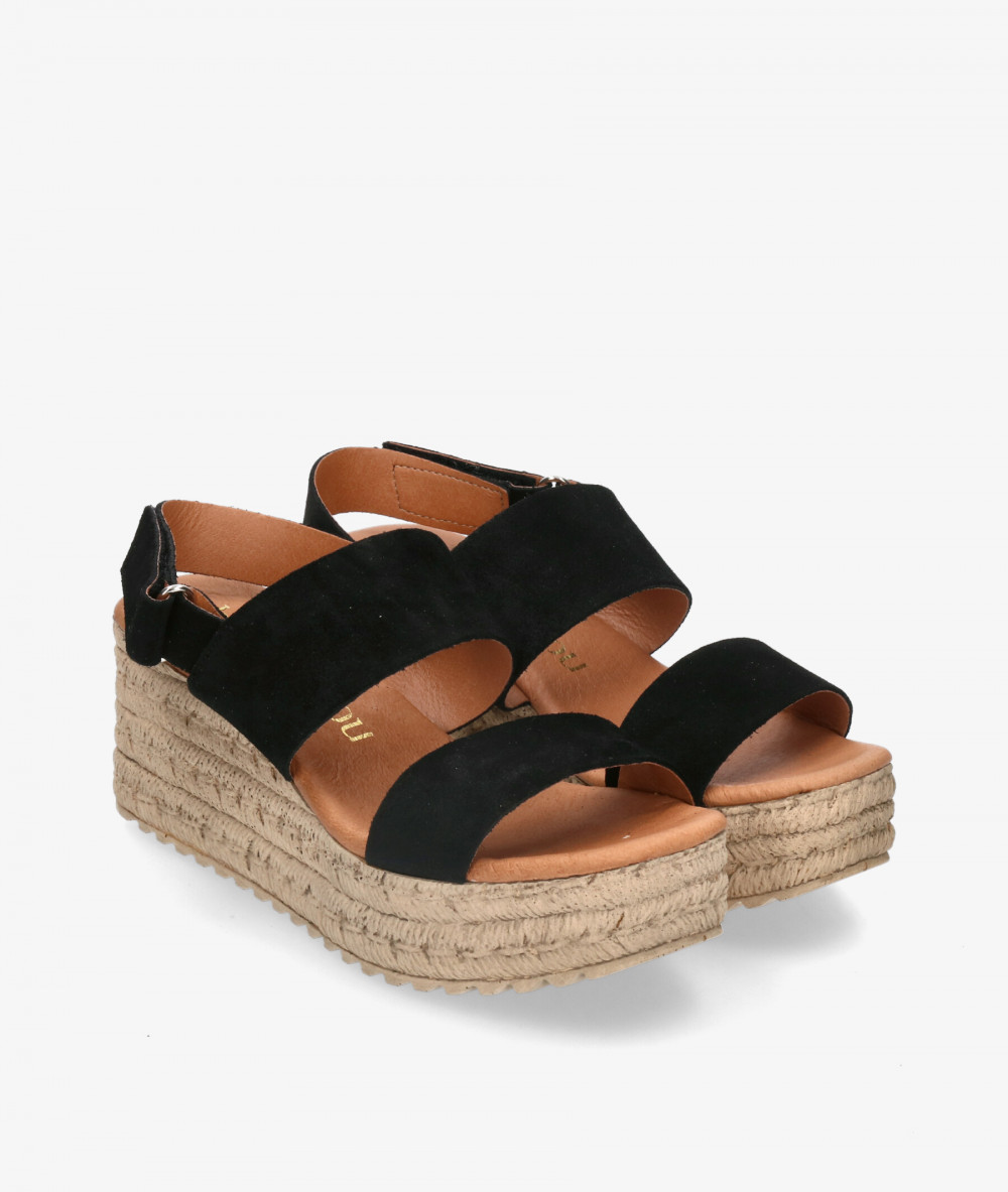 Sandalias bloom&you  KLIN en serraje negro