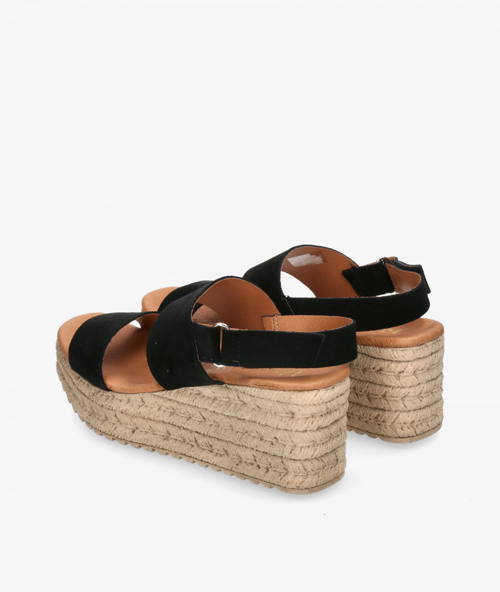 Sandalias bloom&you  KLIN en serraje negro