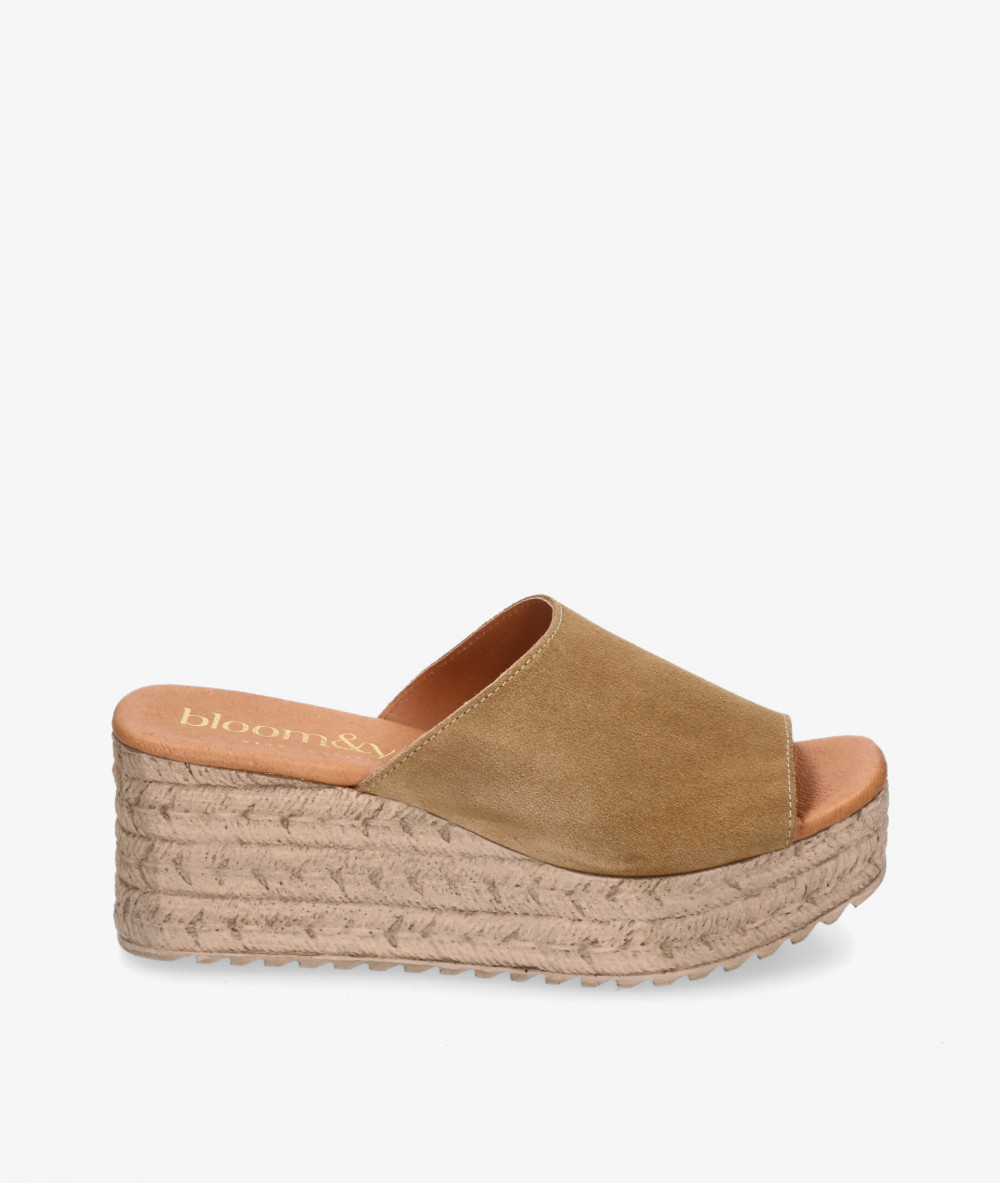 Sandalias bloom&you  LISA en serraje camel