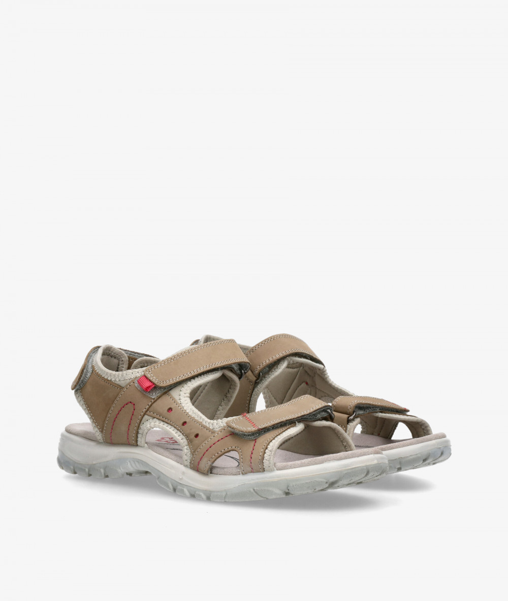 Sandalias St. Gallen  TER  en nobuck taupe