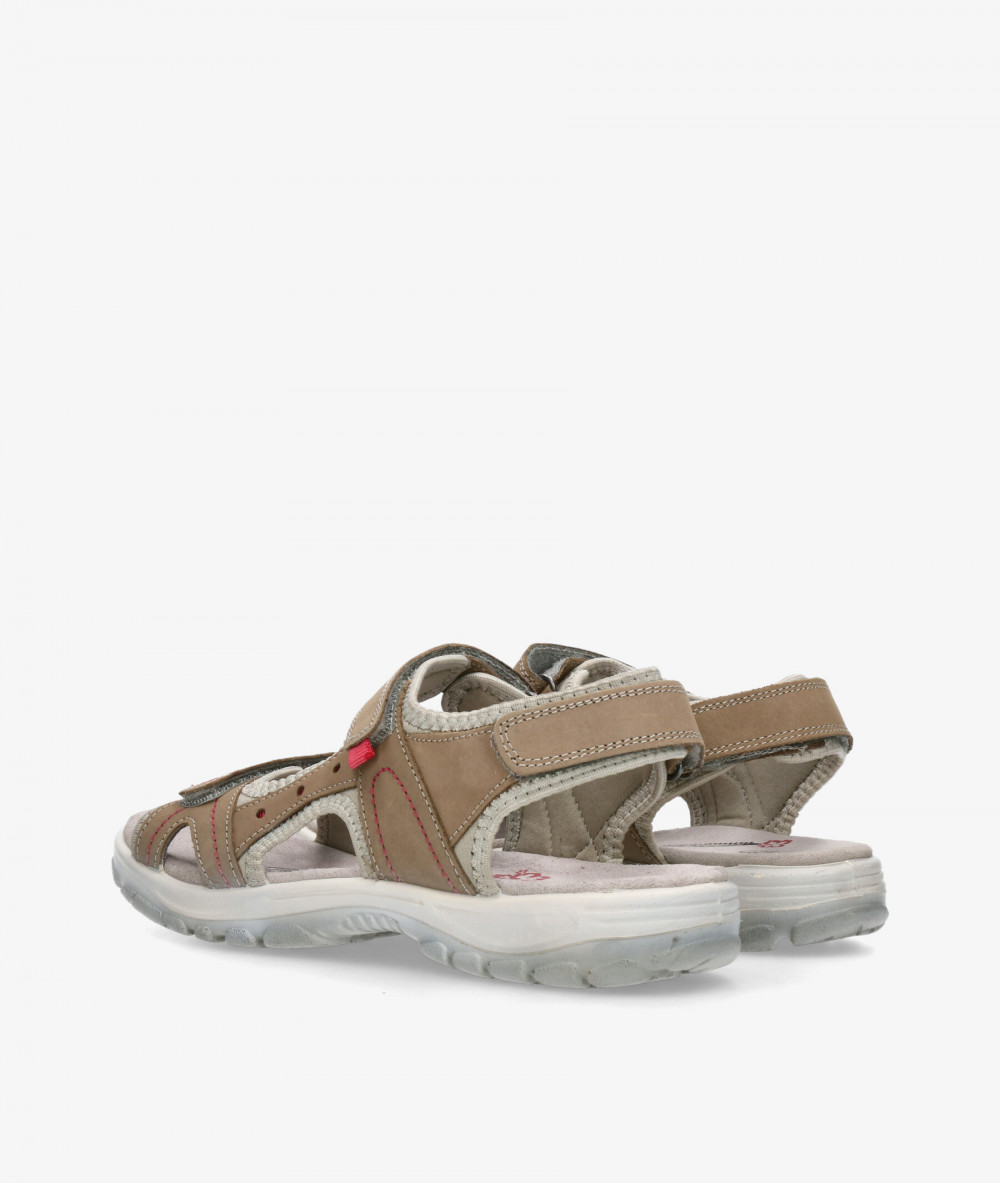 Sandalias St. Gallen  TER  en nobuck taupe