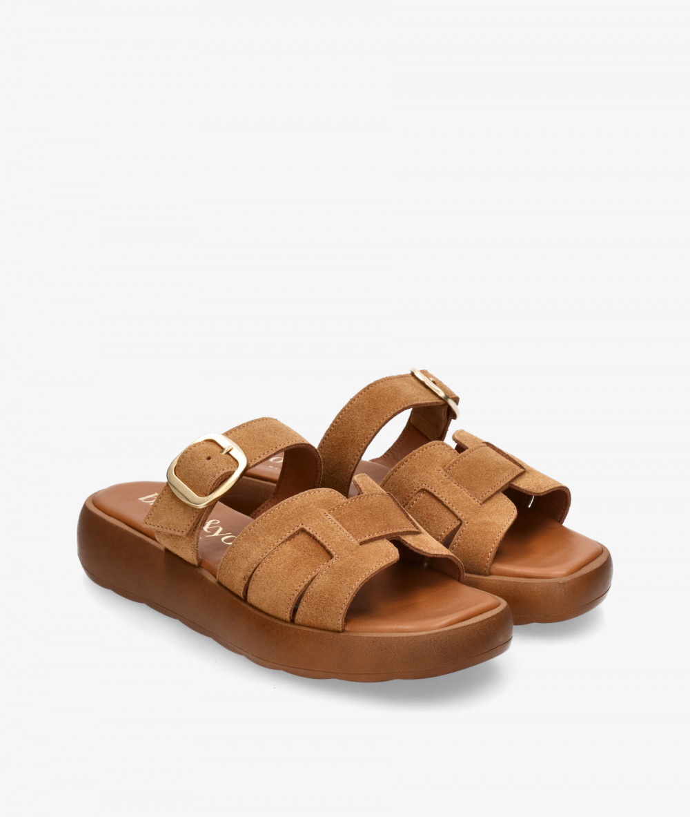 Sandalias bloom&you  LILIA en serraje cuero