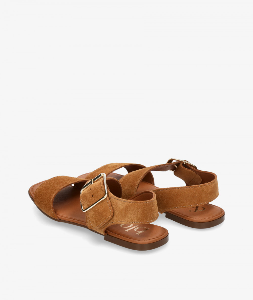 Sandalias bloom&you  ELODIE en serraje cuero