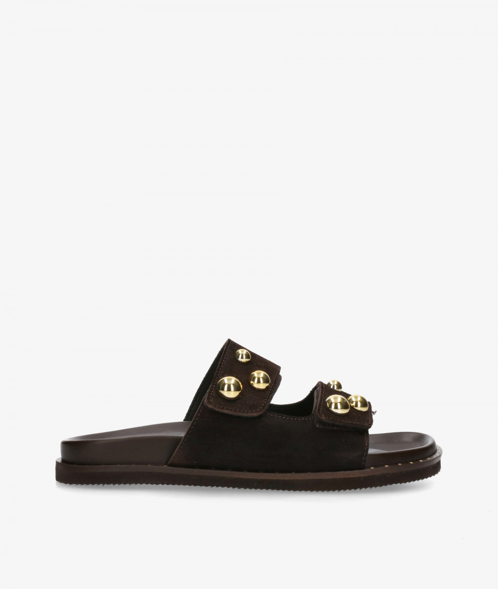 Sandalias bloom&you  ORIA en serraje marrón