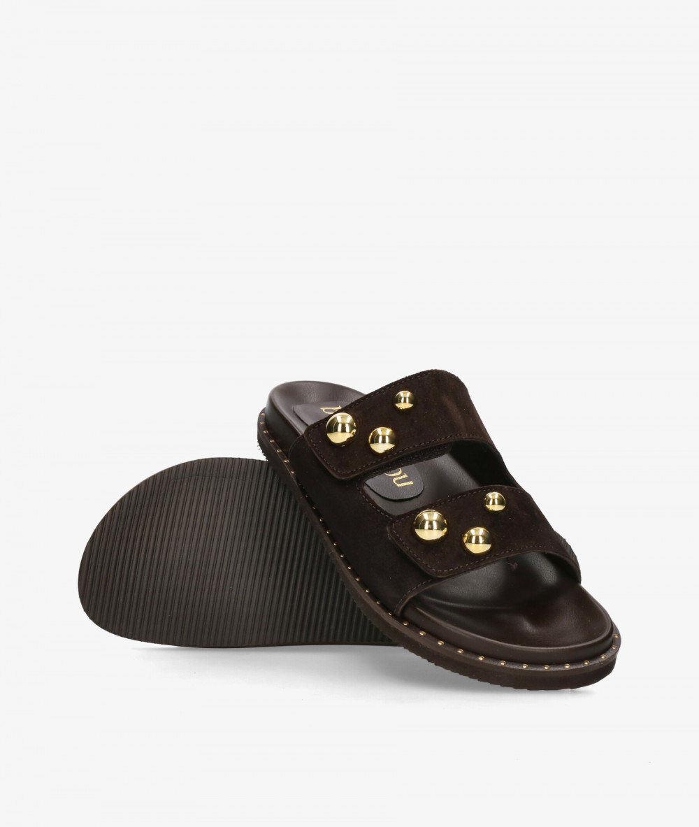 Sandalias bloom&you  ORIA en serraje marrón