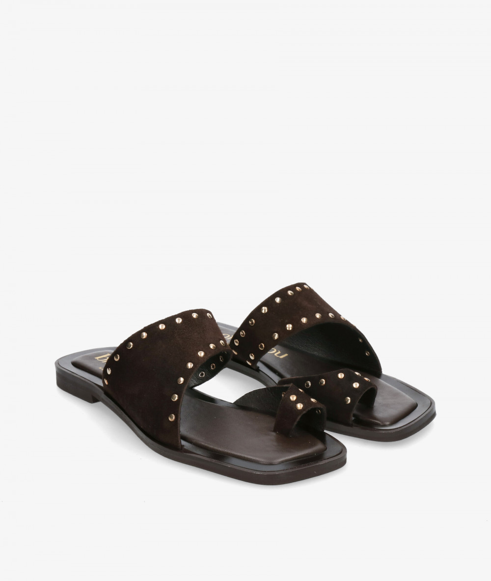 Sandalias bloom&you  OLEA en serraje marrón