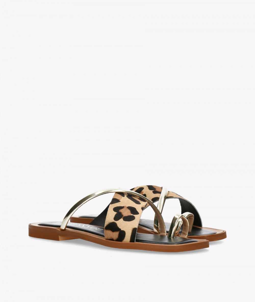 Sandalias bloom&you  OLEA en leopardo 