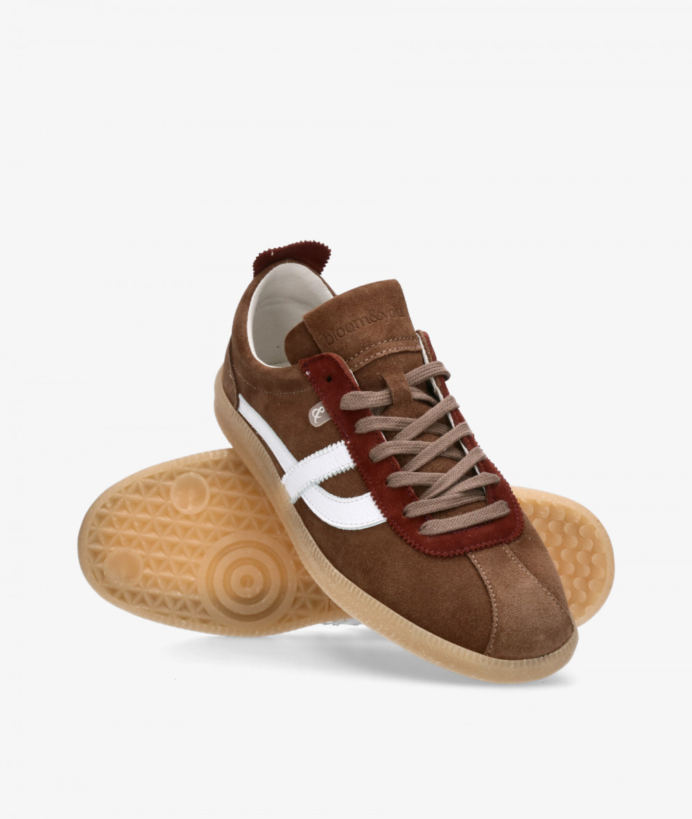 bloom&you Sneakers  BLOMY in brown split suede
