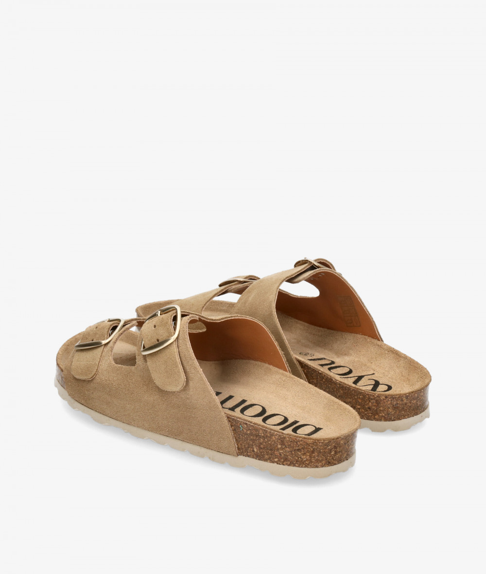 Sandalias bloom&you  NENUFAR en serraje taupe