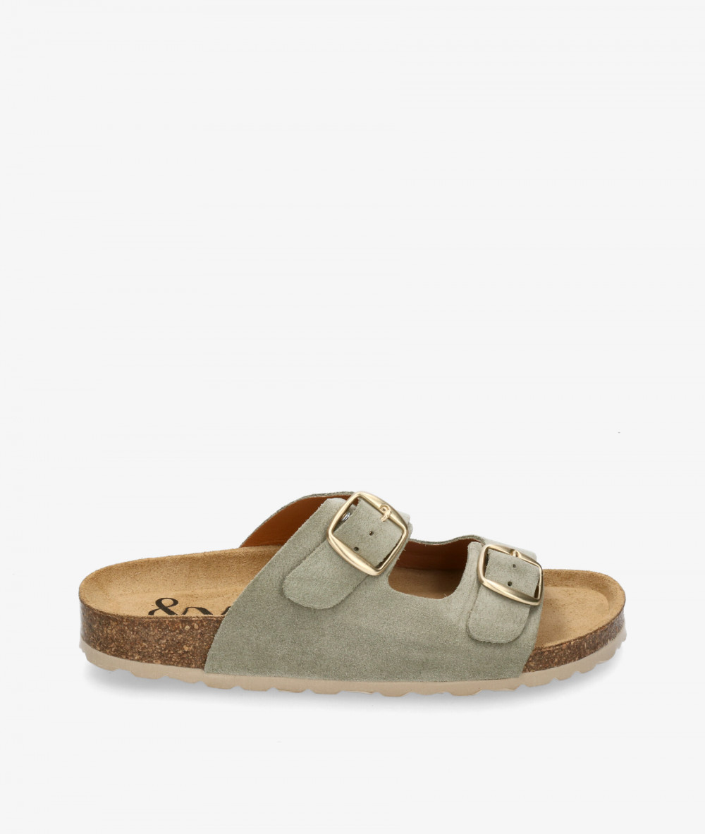 Sandalias bloom&you  NENUFAR en serraje verde