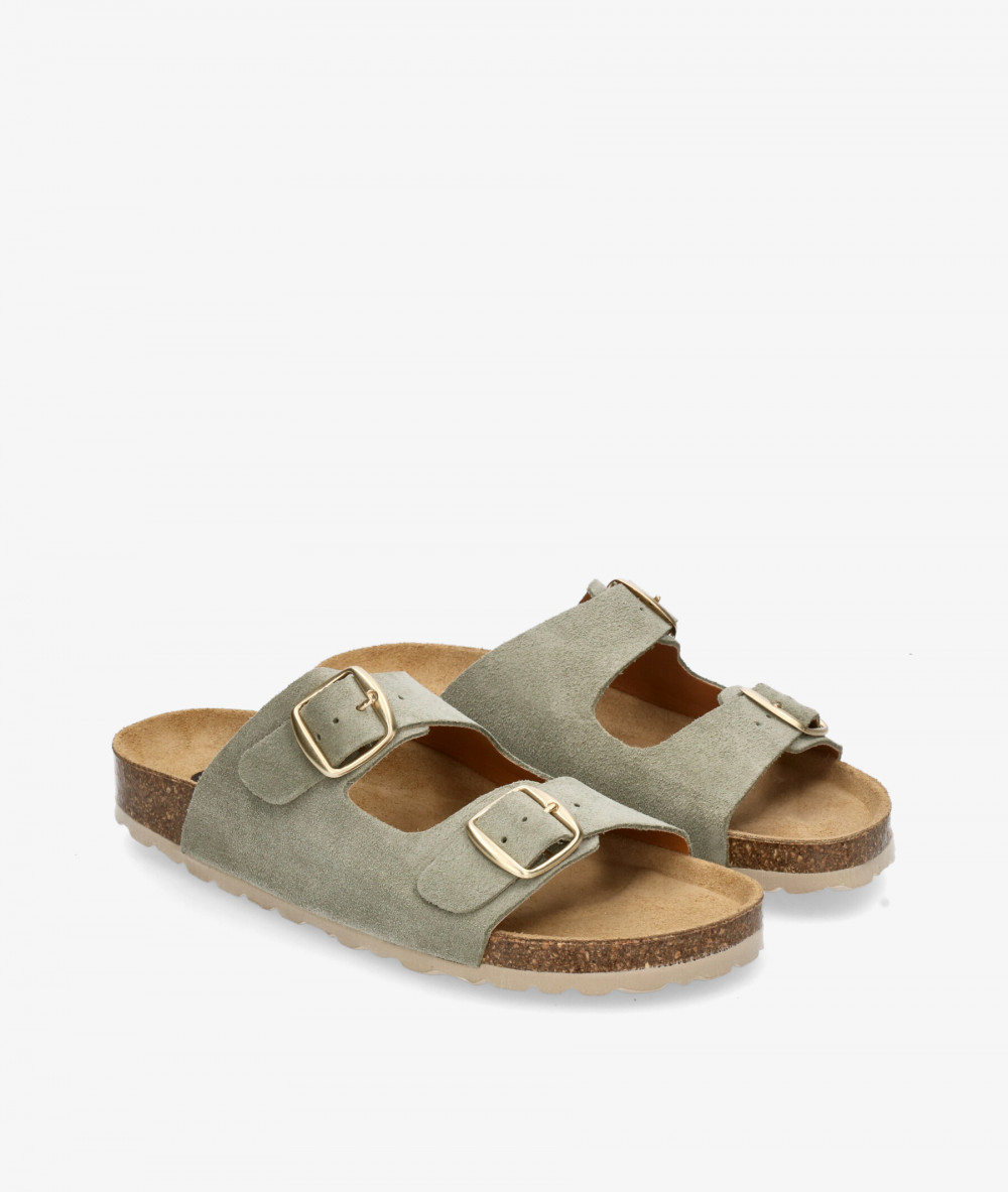 Sandalias bloom&you  NENUFAR en serraje verde